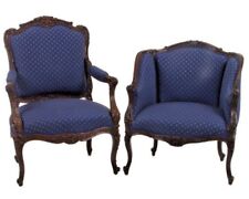  Louis XV 19th Cent Beechwood Fauteuil a la Reine & Bergere 1840 MUSEUM PIECES!!