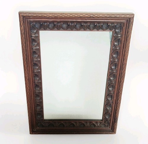 Ancien miroir mural bois - ancien,