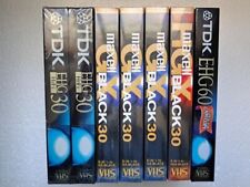7 Cassette VHS Vierge de Grandes Marques 6 x 30min + 60min - K7 Video Neuf