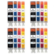 16 Cartouches d'encre d'imprimante (Set) pour HP Officejet 6000, 6500, 6500A