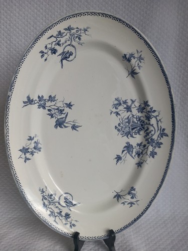 Ancien grand plat ovale creil - grand,