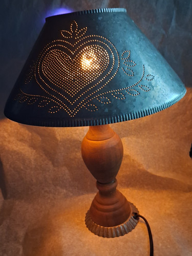 Lampe poser bois métal - bois, &