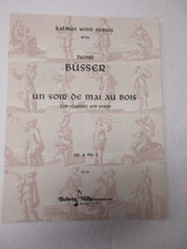 Henri Busser Un Soir Do Mai Au Bois for Clarinet and Piano Sheet Music Belwin