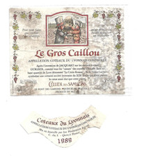 Etiquette de vin Le gros