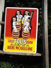 PLAQUE EMAILLEE PUBLICITAIRE