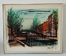 Bernard Buffet, Canal St. Martin, Lithograph, signed in the plate