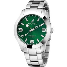 Montre Homme NAUTICA PACIFIC BEACH NAPPBF204 Acier Vert Sub 100mt