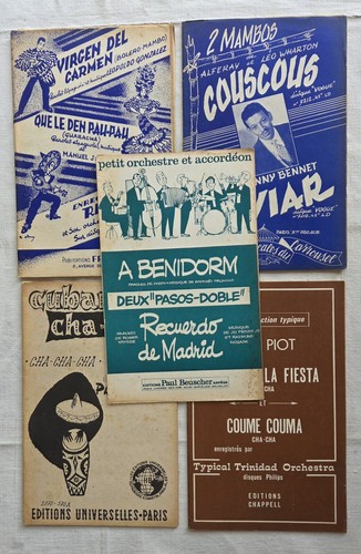 Lot partitions musique - partitions, 1960's