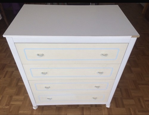 Commode tiroirs roulettes - commode,