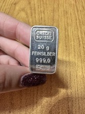 Lingot Credit Suisse 20 Gr Argent Fin 999