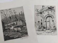 12 EAUX FORTES GRAVURE UCCLE