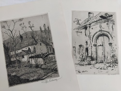 Eaux fortes gravure uccle - eaux,