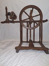 Antique Wooden Wheel Craft Object Folk Art Vintage 