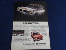 publicité automobile triumph