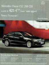 Publicité Advertising 079  2008  Mercedes Benz classe CLC 200 CDi