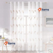 Rideaux Brodés MIULEE Blanc