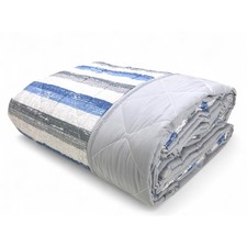 Couette Rayée Bleue -