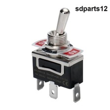 Interrupteur à Bascule 3 Voies SPDT 10A 250VAC Métal Interrupteur à Levier