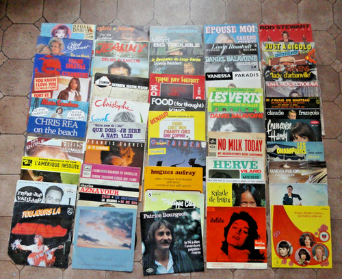 Lot disques vinyles - (7), de
