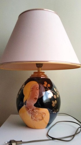 Lampe céramique vintage - lampe, en
