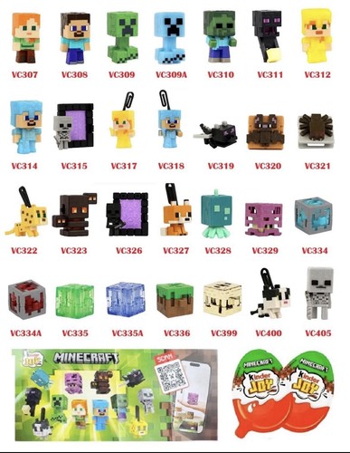 Kinder joy minecraft mini - minecraft,