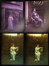 Photograph 4 AUTOCHROME portraits of women circa 1900-1920