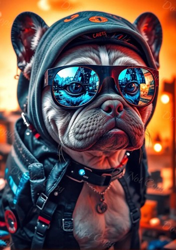 Photo bouledogue stylé - photo,