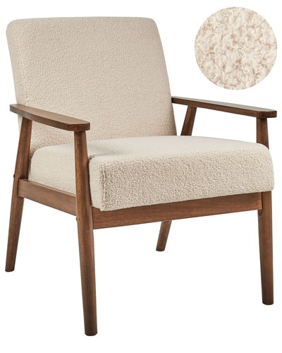 Fauteuil rétro bouclé - en,