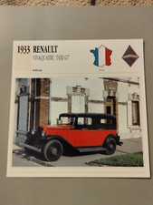 CLASSIC CARS Atlas Editions 1933 RENAULT Vivaquatre Taxi G7 free ship