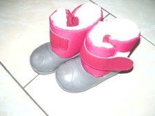 Jolies bottes après-ski QUECHUA Décathlon, mixte, rouge et gris du 20 neuves