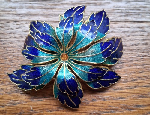 Broche vintage émaillée - ,