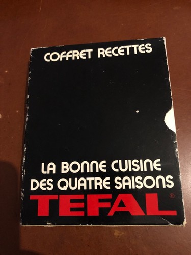 Tefal ancien coffret livrets - tefal,