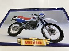 Honda XR600R 1992 XRR 600 fiche carte moto passion collection Atlas XR600 R