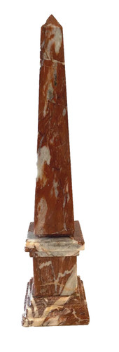 Obélisque marbre rouge - obélisque,