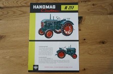 Hanomag tractor brochure type Combitrac R 217 2 pages 1957