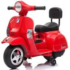 Moto Scooter Électrique Pour Enfants Piaggio Mini Vespa Small PX 6V Rouge