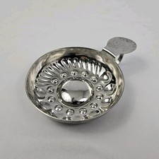 Vintage Bourgogne Wine Tasting Cup Silver Plate Sommelier Tastevin Crested