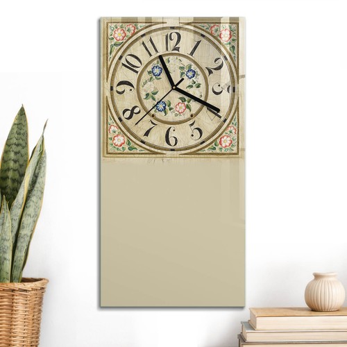 Horloge murale verticale - verticale, en
