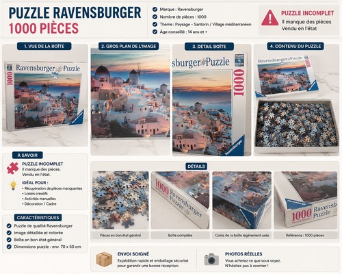 Puzzle 1000 pièces - 1000,