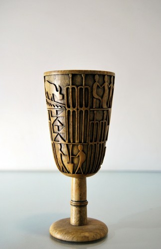 Coupe verre pied art - verre,
