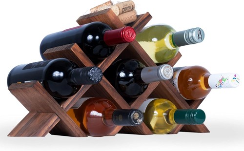 Bottle wood wine rack - wine,