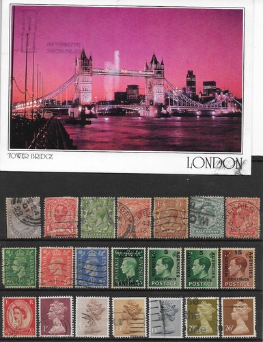 Lot timbres royaume uni - de,