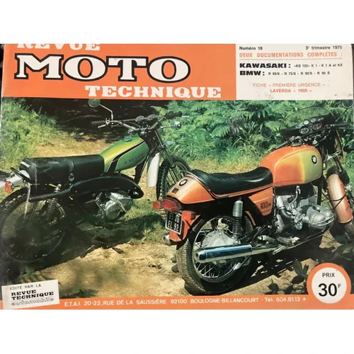 Revue technique moto 18 - n°,