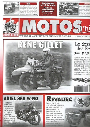 Motos hier 138 rene - motos, d'hier