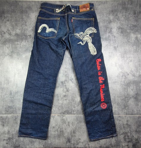 Jean denim evisu cinch - jean, back