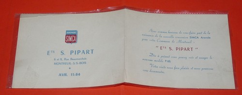 Carton invitation 1959 - invitation, garage