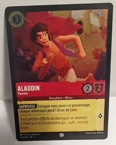 Carte disney lorcana aladdin - disney,