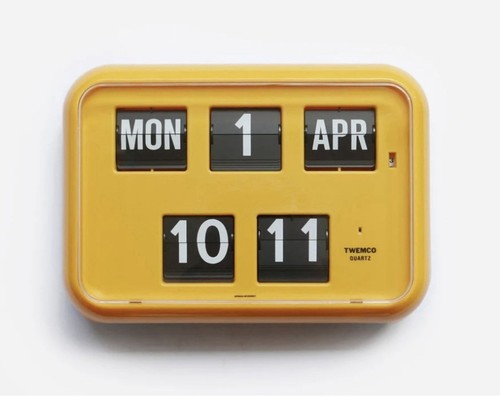 Twemco jaune calendrier - jaune,