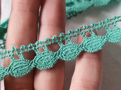 Dentelle galon vintage - , vert