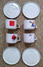 Lomonosov porcelaine Collection 4 Tasses à thé Avant-Garde 300ml